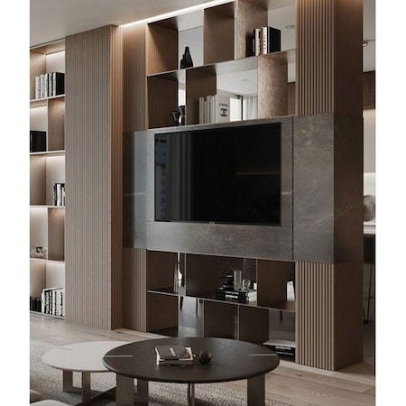 Ejoy Mocha Brown Wood Slat Panels for Walls - Stout, 3PK WWC_0013
